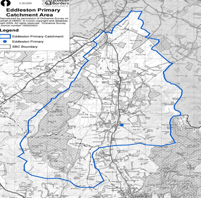 Map of Eddleston PS Catchment Area
